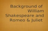 Background of William Shakespeare and Romeo & Juliet.