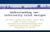 Oxford Inflammatory Bowel Disease MasterClass Understanding non-inferiority trial designs Dr Vipul Jairath Bsc DPhil (Oxon) MRCP NIHR Clinical Lecturer.