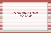 INTRODUCTION TO LAW. What is Law?  Law is the enforceable body of rules that govern any society.  Law affects every aspects of our lives, it governs.
