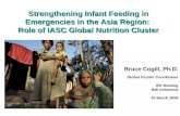 Strengthening Infant Feeding in Emergencies in the Asia Region: Role of IASC Global Nutrition Cluster Bruce Cogill, Ph.D. Global Cluster Coordinator IFE.