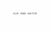 AIR AND WATER. WATER Water is perhaps the most known substance. This is perhaps because of its abundance and numerous uses. Water is, H 2 O, is the most.