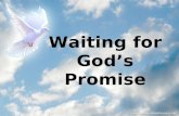 Waiting for God’s Promise. Acts 1:1-4 1 In my former book, Theophilus, I wrote about all that Jesus began to do and to teach 2 until the day he was taken.