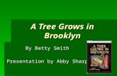A Tree Grows in Brooklyn By Betty Smith Presentation by Abby Sharp.