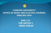 ENG 111 TOP NOTCH 1 WEEK 13&14. UNIT 10 SHOPPING SMART CANKAYA UNIVERSITY - OFFICE OF BASIC AND ELECTIVE COURSES- ENGLISH UNIT.