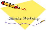 Phonics Workshop Aims To raise the profile of phonics in school. To explain how synthetic phonics is taught in school. Provide ideas of how you can help.