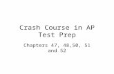 Crash Course in AP Test Prep Chapters 47, 48,50, 51 and 52.