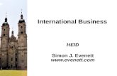 International Business HEID Simon J. Evenett .
