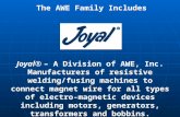 Joyal® – A Division of AWE, Inc. Manufacturers of resistive welding/fusing machines to connect magnet wire for all types of electro-magnetic devices including.