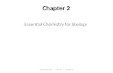 Chapter 2 Essential Chemistry for Biology Laura Coronado Bio 10 Chapter 2.