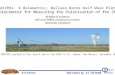 University of Oxford B. R. Johnson 1 Title Slide MAXIPOL: A Bolometric, Balloon-Borne Half-Wave Plate Polarimeter for Measuring the Polarization of the.