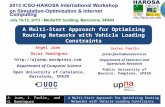 A Multi-Start Approach for Optimizing Routing Networks with Vehicle Loading Constraints Angel Juan Oscar Domínguez  Department.