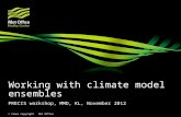 © Crown copyright Met Office Working with climate model ensembles PRECIS workshop, MMD, KL, November 2012.