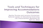 Martha Thurlow and Laurene Christensen National Center on Educational Outcomes CEC Preconvention Workshop #4 April 21, 2010.