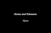 Atoms and Elements Notes. Matter Anything that has mass and takes up space Made of atoms.