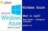 Windows Azure - “Bringing Cloud to your Enterprise”Title: Part of Windows Azure IaaS GA BOMCurrent scope: Length:45-60 minutes (Customize as necessary.