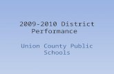 2009-2010 District Performance Union County Public Schools.