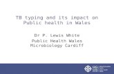 TB typing and its impact on Public health in Wales Dr P. Lewis White Public Health Wales Microbiology Cardiff.