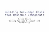 Building Knowledge Bases from Reusable Components Peter Clark Boeing Applied Research and Technology.