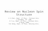 Review on Nucleon Spin Structure X.S.Chen, Dept. of Phys., Sichuan Univ. T.Goldman, TD, LANL X.F.Lu, Dept. of Phys., Sichuan Univ. D.Qing, CERN Fan Wang,