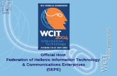 Official Host Federation of Hellenic Information Technology & Communications Enterprises (SEPE)