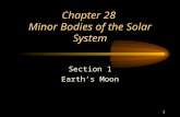 1 Chapter 28 Minor Bodies of the Solar System Section 1 Earth’s Moon.
