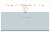 SHOZAB AHMED Care of Elderly in the ICU. Definition of Old Age Fixed age thresholds  Objective and provides comparison with historical data  65-75 years.