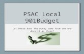 PSAC Local 901Budget Or: Where does the money come from and why does it go there?