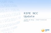 RIPE NCC Update Jochem de Ruig – Chief Financial Officer.