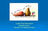 Leigh Anna Davenport Dietetic Intern Houston VA Medical Center.