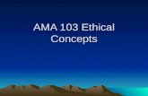 AMA 103 Ethical Concepts. Human Genome Project Completed in 2003 Numbers of encoded genes unknown International Human Genome Sequencing Consortium established.