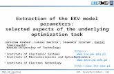 MOS-AK meetingIHP, Frankfurt(Oder), 3rd April 2009 Extraction of the EKV model parameters: selected aspects of the underlying optimization task Jarosław.