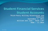Third-Party Billing Orientation and Overview September 2, 2015 William and June – Room L107 10am – 11:30am 9/18/20151.