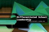 Differentiated School Leadership Kentucky Principal’s Academy 2010.