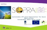 SOPRA Sustainable Off-grid Powerstation for Rural Applications Sustainable Smart Micro Grids.