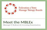 Meet the MBLEx Massage & Bodywork Licensing Examination.