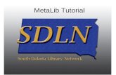 MetaLib Tutorial. 2 MetaLib may be used at two different levels – guest users and logged on users. Guest users have limited access to the databases as.