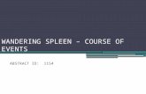 WANDERING SPLEEN – COURSE OF EVENTS ABSTRACT ID: 1154.