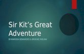 Sir Kit’s Great Adventure BY:MARISSA BENAVIDES & BROOKE MOLINA.