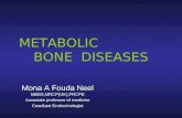 METABOLIC BONE DISEASES Mona A Fouda Neel MBBS,MRCP(UK),FRCPE Associate professor of medicine Cosultant Endocrinologist.