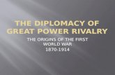 THE ORIGINS OF THE FIRST WORLD WAR 1870-1914. 1- Europe in the World: 1870-1914 2- Nationalisms and internationalisms 3-The evolution of war in the early.