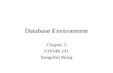 Database Environment Chapter 2 CIS548.101 Sungchul Hong.