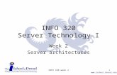 Www.ischool.drexel.edu INFO 320 Server Technology I Week 2 Server architectures 1INFO 320 week 2.