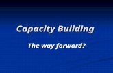 Capacity Building The way forward?. This morning’s themes: Who do we ‘do’ capacity building with? Who do we ‘do’ capacity building with? What approaches.