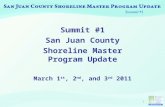 Summit #1 San Juan County Shoreline Master Program Update March 1 st, 2 nd, and 3 rd 2011 1.
