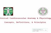 Clinical Cardiovascular Anatomy & Physiology Concepts, Definitions, & Principles Slides developed in collaboration with Dr. John Green, 2003.