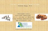 The Nuts and Bolts of Food Allergy Andrew Bagg, M.D. PRESIDENT FAAIS ASSISTANT PROFESSOR U.C.F. COLLEGE of MEDICINE Allergy Asthma Specialists, P.A. .
