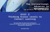Unit 2 Thinking Across Levels to Connect Learning Produced under U.S. Department of Education Contract No. ED-VAE-13-C-0066, with StandardsWork, Inc. and.