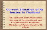 Current Situation of Asbestos in Thailand Dr. Somkiat Siriruttanapruk Bureau of Occupational and Environmental Diseases, Ministry of Public Health, Thailand.