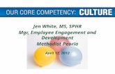 Jen White, MS, SPHR Mgr, Employee Engagement and Development Methodist Peoria April 17, 2012.