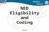NED Eligibility and Coding 2012. Instructions Click a Topic on the following page to be transported to that section of the training Click the icon on.